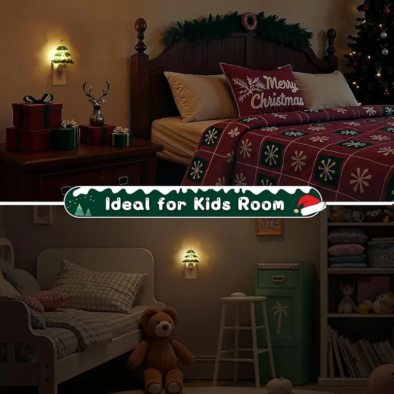L LOHAS LED Christmas Tree Night Light 3000K – Nostalgic C7 bulb look