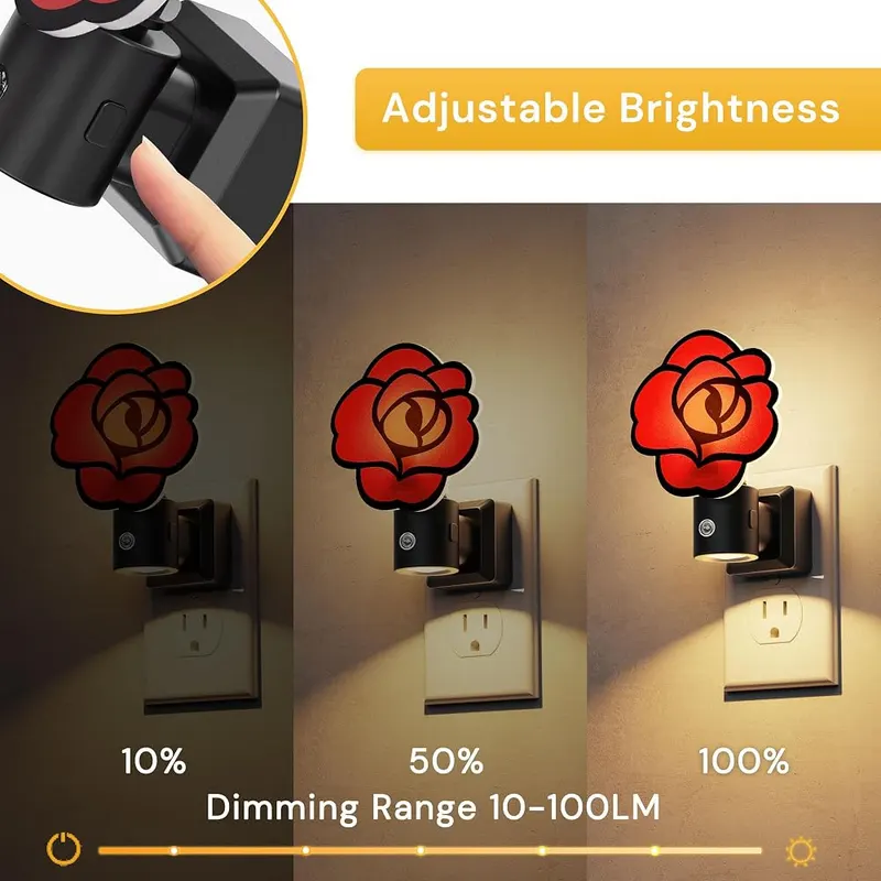 L LOHAS LED Night Lights Plug into Wall 0-100LM – Smart automatic light sensor
