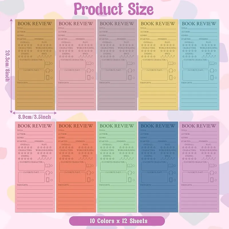 L1rabe Candy Book Review Bookmarks – Candy Inspired Earthy Tone Palette Design