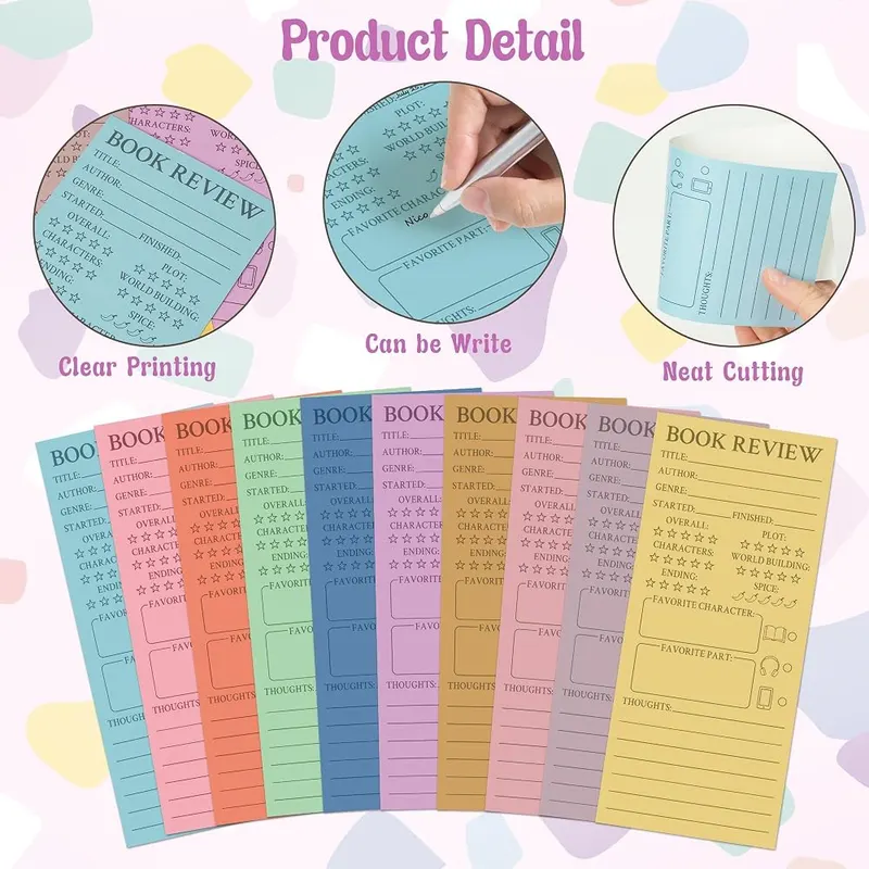 L1rabe Candy Book Review Bookmarks – Writable & Colorable Surface