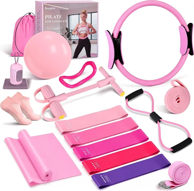 laapee Pilates Essentials Kit in Pink