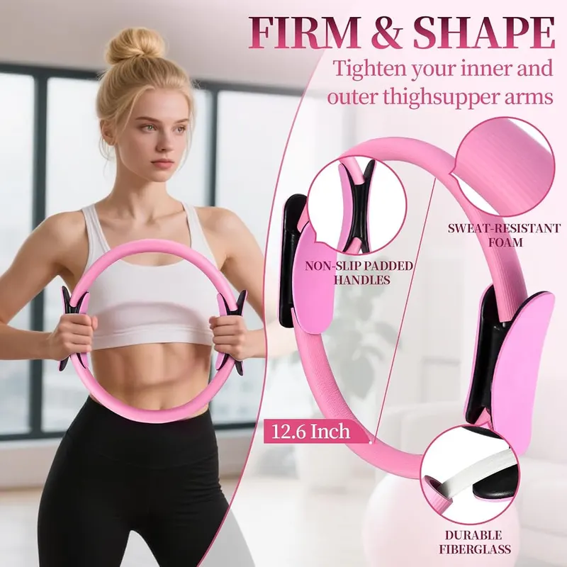 laapee Pilates Essentials Kit – Yoga ball and Pilates circle