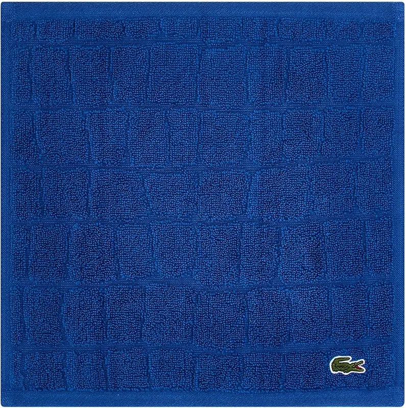 Lacoste Croc Scale 100% Cotton Bath Washcloths