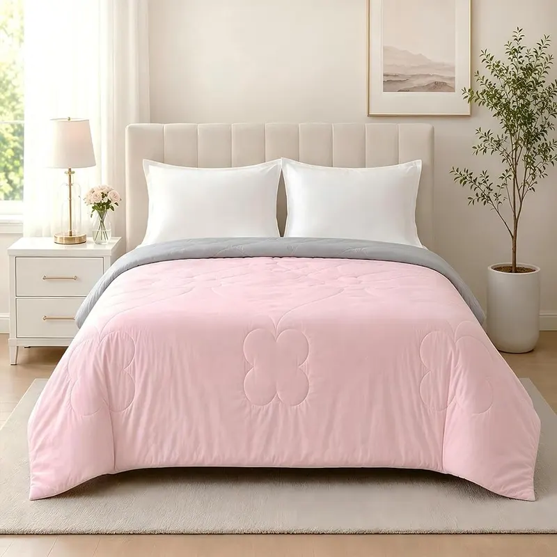 LaffyLo Cooling Blanket 90″x90″ in 03 - Pink Gray