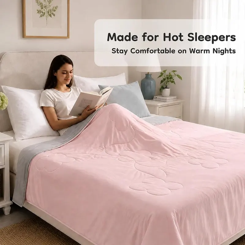 LaffyLo Cooling Blanket 90″x90″ – Queen 90 by 90 inch size