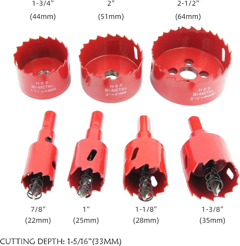 Laiwei Bi-Metal Hole Saw Kit – Meet All Your Needs