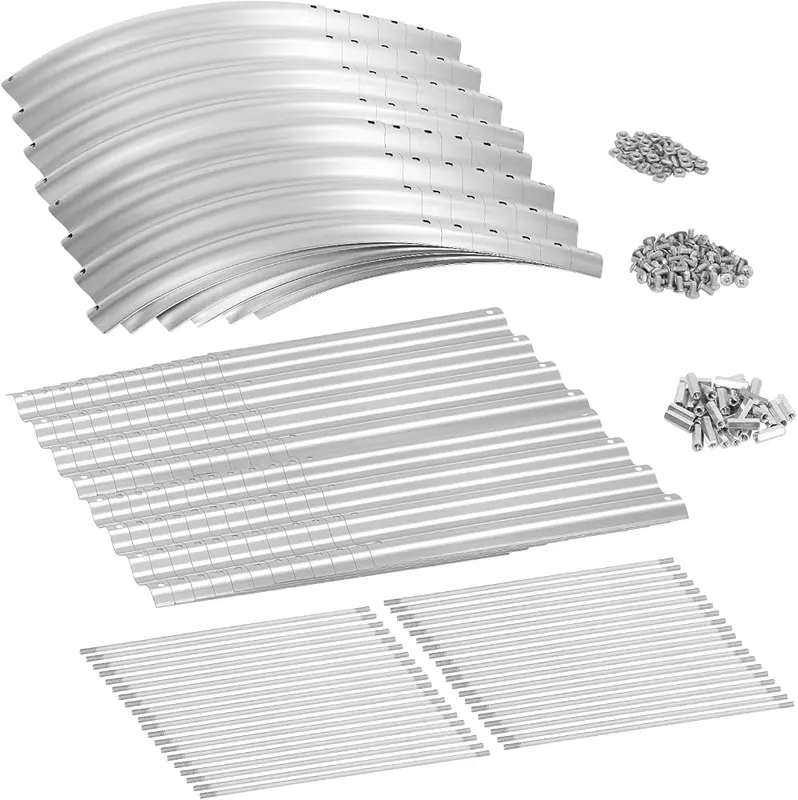 Land Guard 8×2×2ft Galvanized Raised Garden Bed Kit – Moisture-Resistant and Durable
