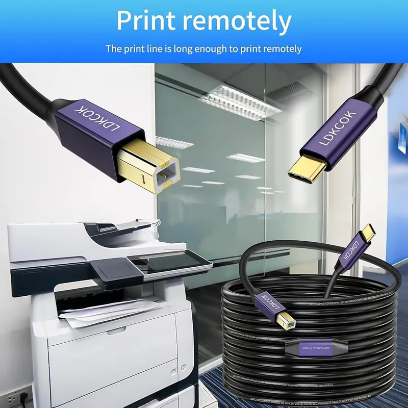 LDKCOK USB B to USB C Printer – product photo 3 of 7