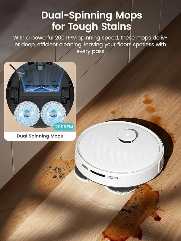 Lefant Robot Vacuum and Mop M3 – Hot-water mop washing with cool drying