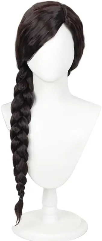 LeMarnia Black Brown Long Braid Witch Wig – Style Features