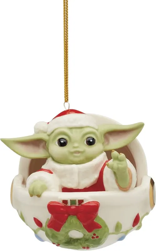 Lenox 895920 Grogu’s Holiday Hover Pram Ornament