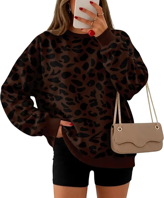 Leopard Print Sweatshirt – product photo 4 of 5