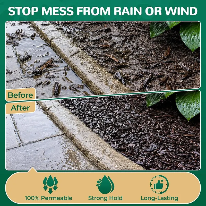 LET’S RESIN Strong Mulch Glue – 1 gallon water-based landscape binder
