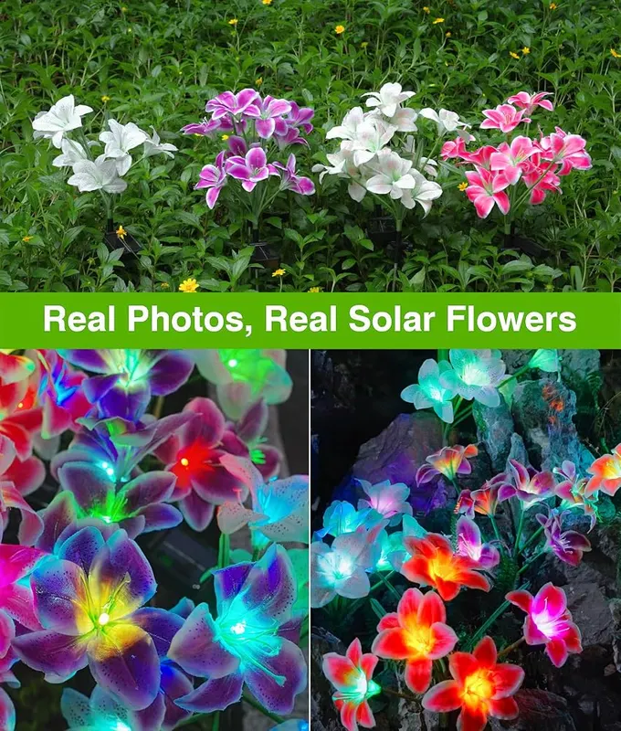 LETMY Solar Flower Lights – product photo 8 of 9
