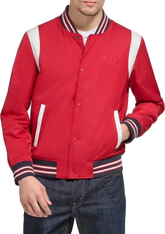 Levi’s Men’s Colorblock Varsity Bomber Jacket