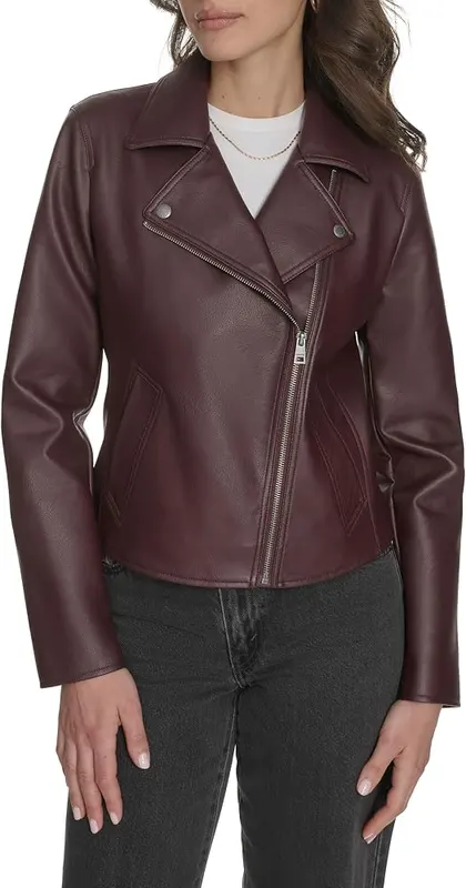 Levi’s Women’s Moto Jacket in Oxblood