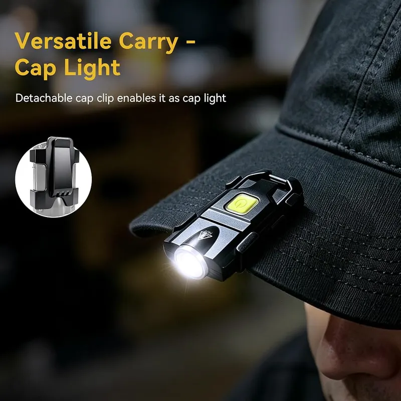 lexall H8 Keychain Flashlight – 500lm Brightness, 3 Useful Modes