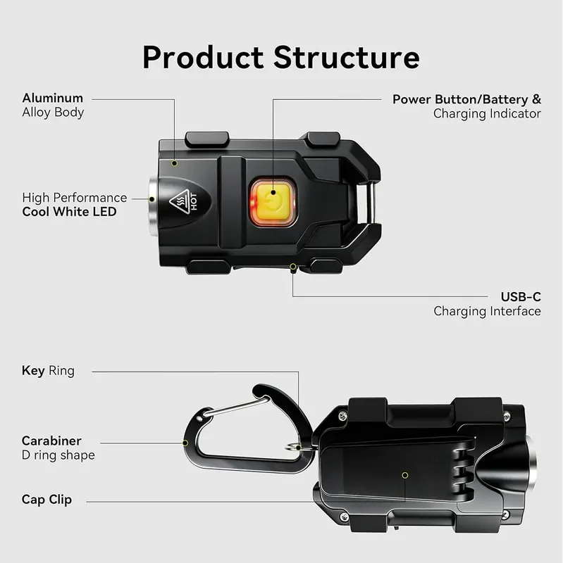 lexall H8 Keychain Flashlight – product photo 9 of 9