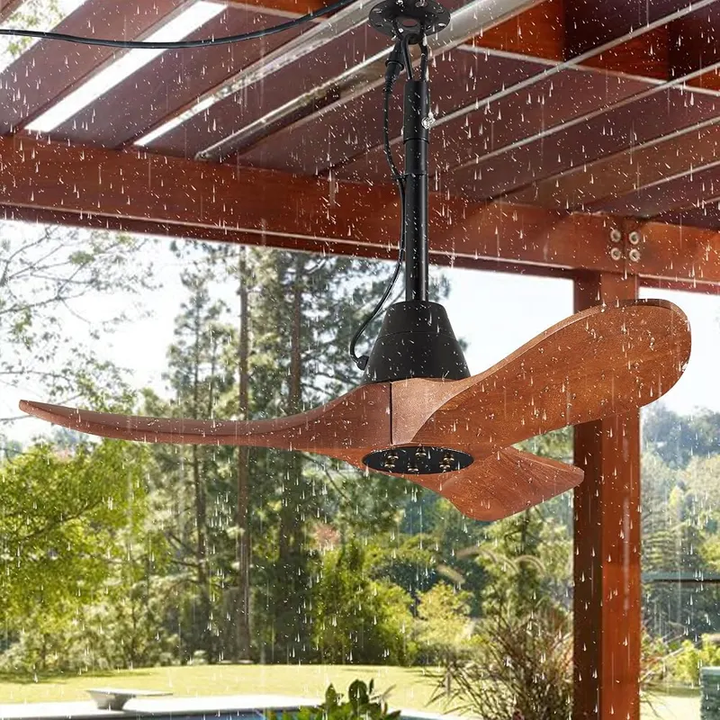 Linher 34-Inch Outdoor Ceiling Fan Without Light