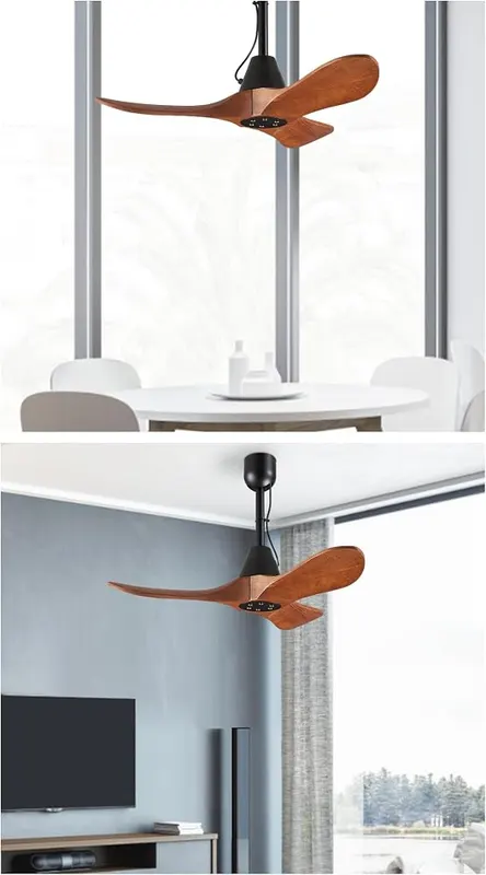 Linher 34-Inch Outdoor Ceiling Fan Without Light – product photo 8 of 9
