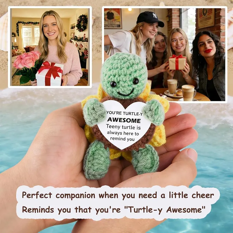 linzipe Christmas Turtle Gifts – About 4.5 inches tall