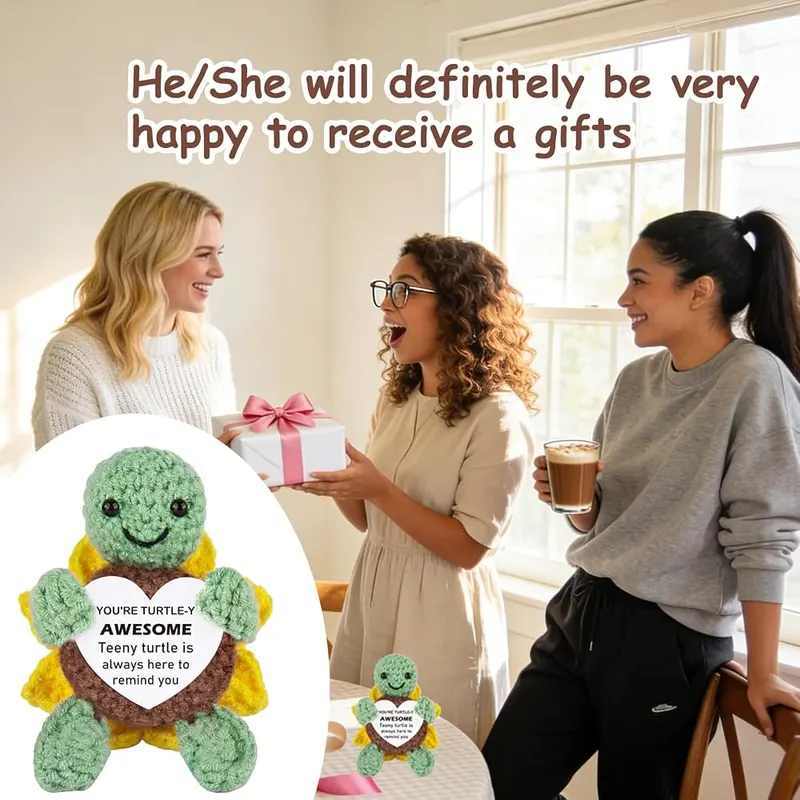 linzipe Christmas Turtle Gifts – Soft yarn handcrafted finish