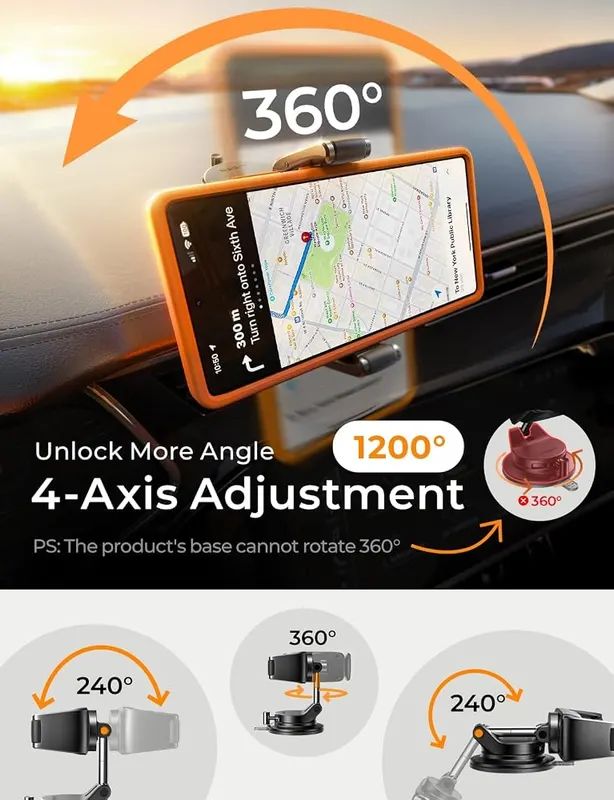 LISEN Suction Phone Mount – product photo 8 of 9