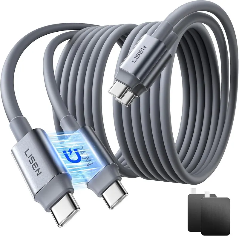 LISEN Tap 1 S Storage Cable – Two 5-foot USB C cables