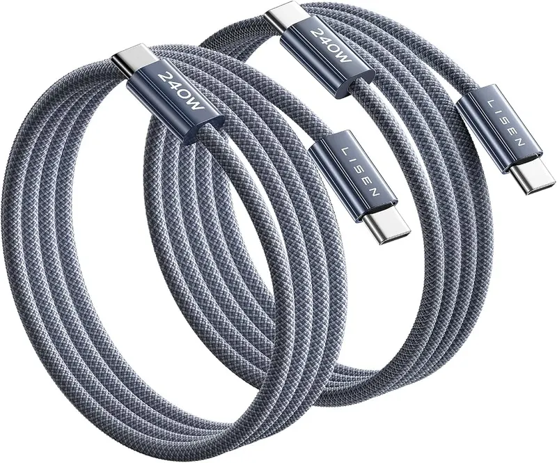 LISEN USB C to USB C Cable in Midnight