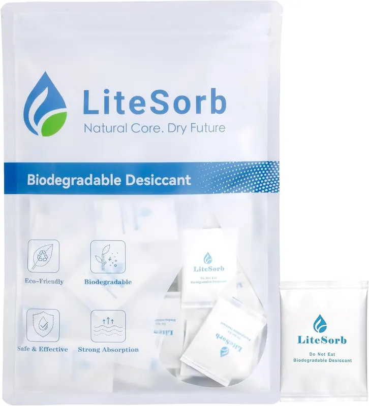 LiteSorb Moisture Absorption Desiccant Packs in White