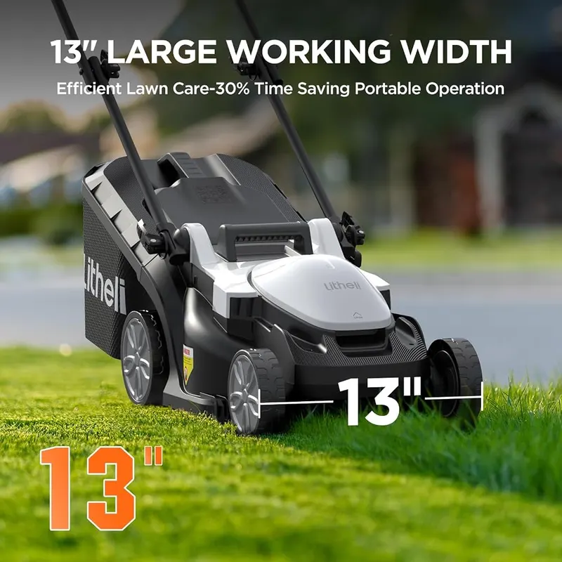 Litheli 13.2inch Electric Lawn Mower Cordless – product photo 2 of 9