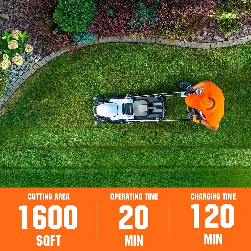 Litheli 13.2inch Electric Lawn Mower Cordless – product photo 7 of 9