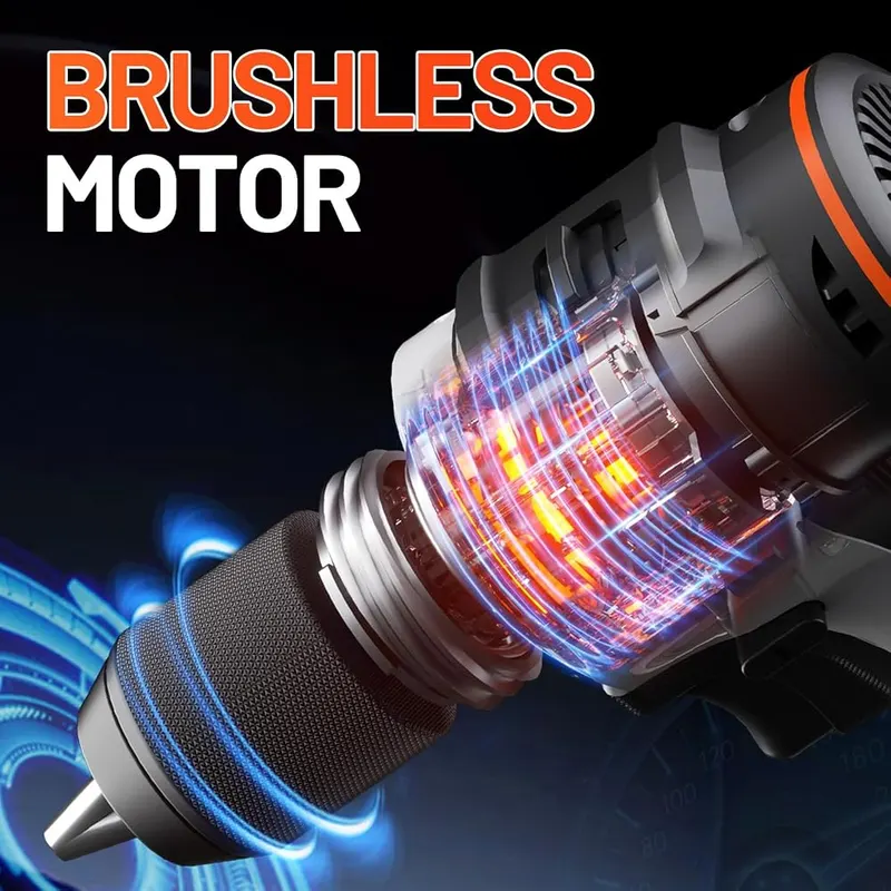 Litheli 20V Cordless Drill Driver – Powerful Brushless Motor