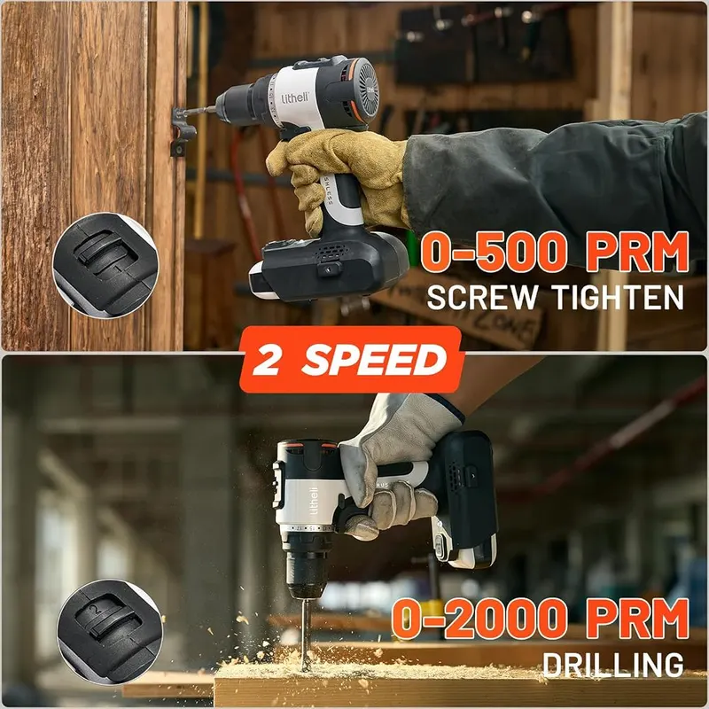 Litheli 20V Cordless Drill Driver – Powerful & Rechargeable