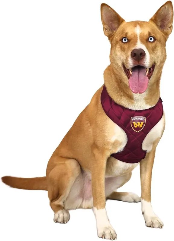Littlearth NFL Washington Commanders Velvet Pet Harness – Show off your team pride with our officially