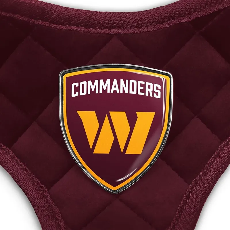 Littlearth NFL Washington Commanders Velvet Pet Harness – Crafted from luxurious 100% polyester velvet fabric, this