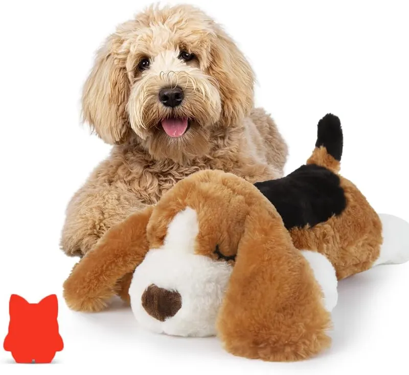 LIULIUPET Puppy Toy with Heartbeat in Beagle Dog