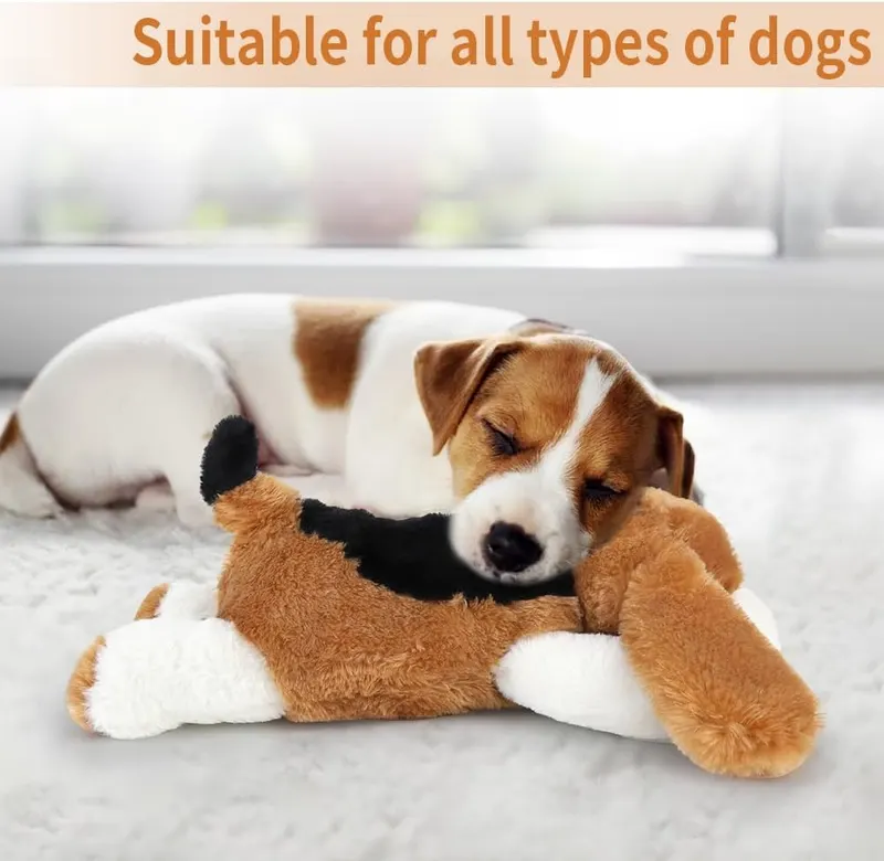 LIULIUPET Puppy Toy with Heartbeat – Lifelike pulsing heartbeat module inside