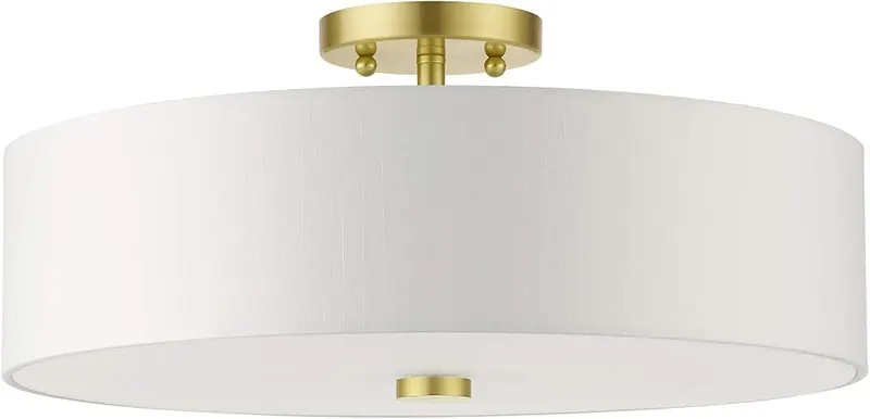 Livex Lighting 51055-12 4-Light Semi Flush Ceiling Light – Contemporary Design
