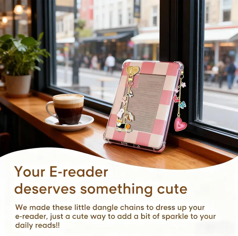 LMZLJZ Doughnut Charms Chain Compatible – Bring Your Kindle to Life with Donut-Inspired