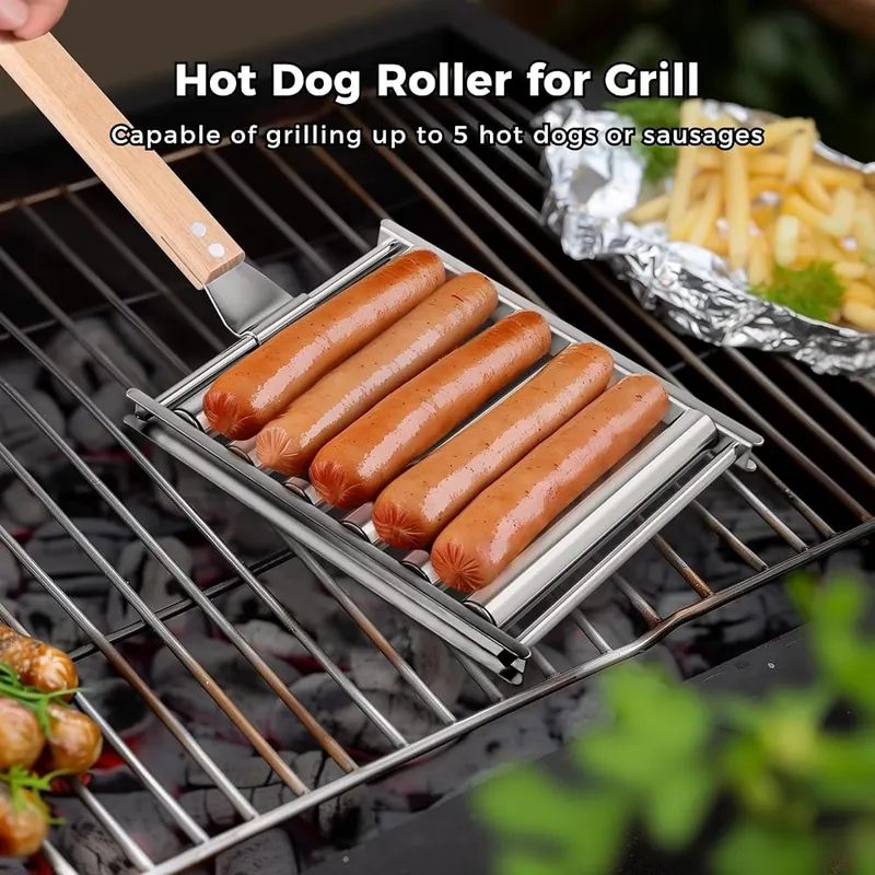 Lnrueg 2Pcs Hot Dog Roller – Elevate Your Grilling Experience