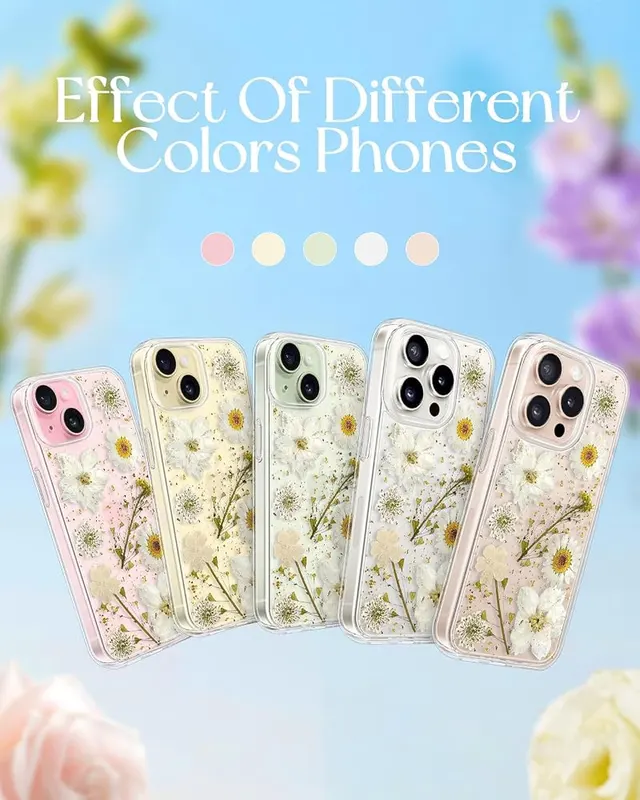 Loheckle for iPhone 15 Pro Case – Natural Dried Flowers - Our for iPhone 15