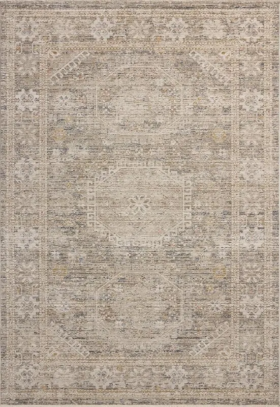 Loloi Chris Loves Julia Ida Taupe/Multi 6′-3″ – Rich Tones