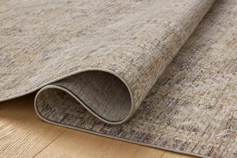 Loloi Chris Loves Julia Ida Taupe/Multi 6′-3″ – Great for High-Traffic Areas