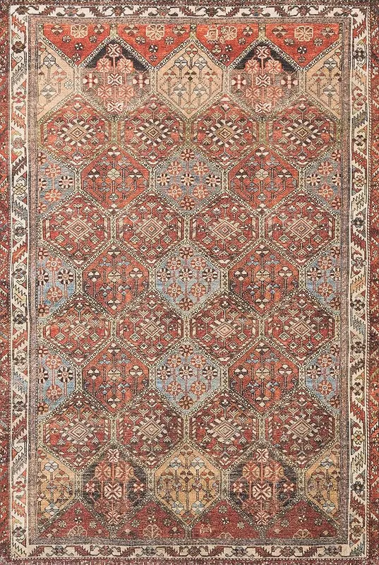 Loloi Loren Spice/Multi 2′-6″ x 7′-6″ Runner in Spice / Multi