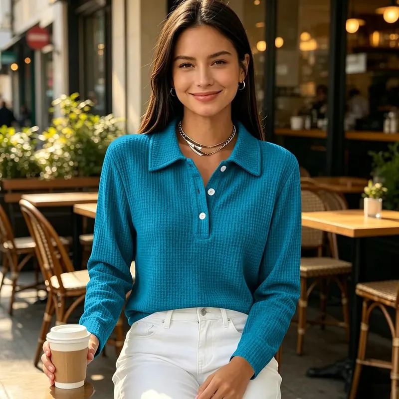 Bakgeerle Long Sleeve Fitted Tops – product photo 6 of 7