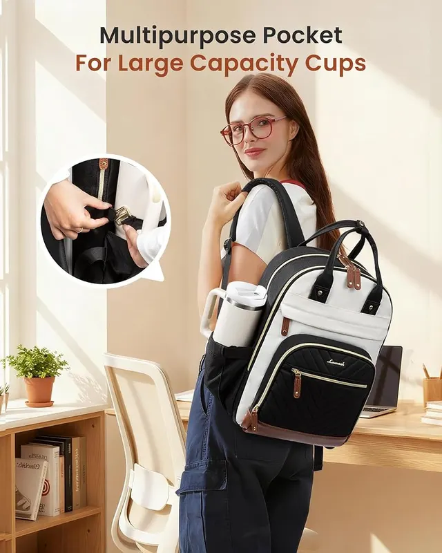 LOVEVOOK Laptop Backpack Women – 15.6 inch laptop compartment