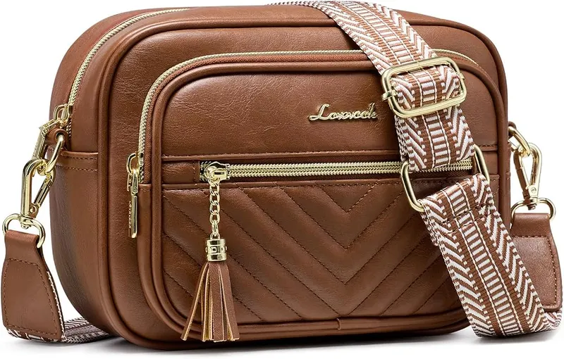 LOVEVOOK Small Crossbody Bag in Brown