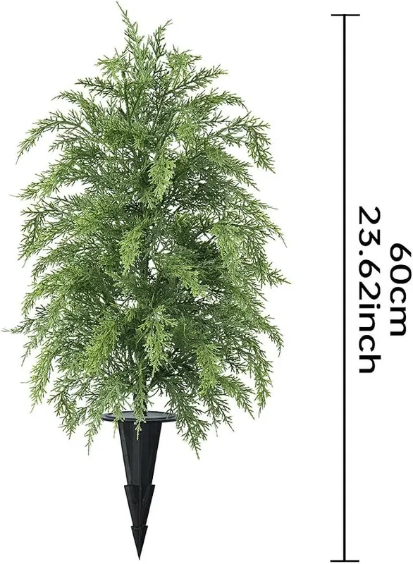 Lovskoo 2ft Artificial Cedar Topiary Trees Artificial – This artificial topiary features foliage with natural two-tone