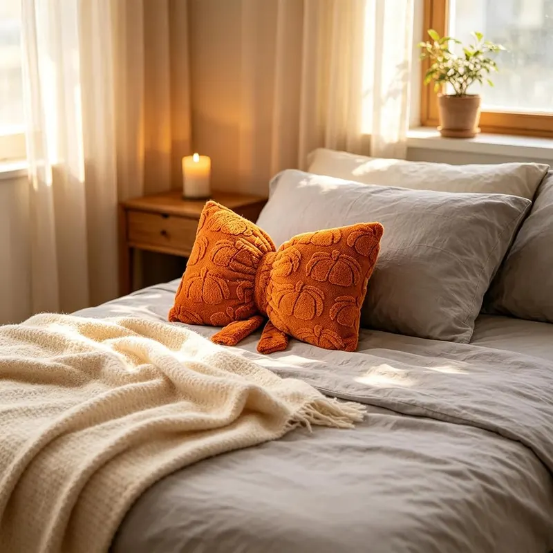Lovskoo Thanksgiving Decorative Throw Pillows And Bow – for Any Occasion